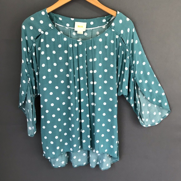 maeve polka dot blouse